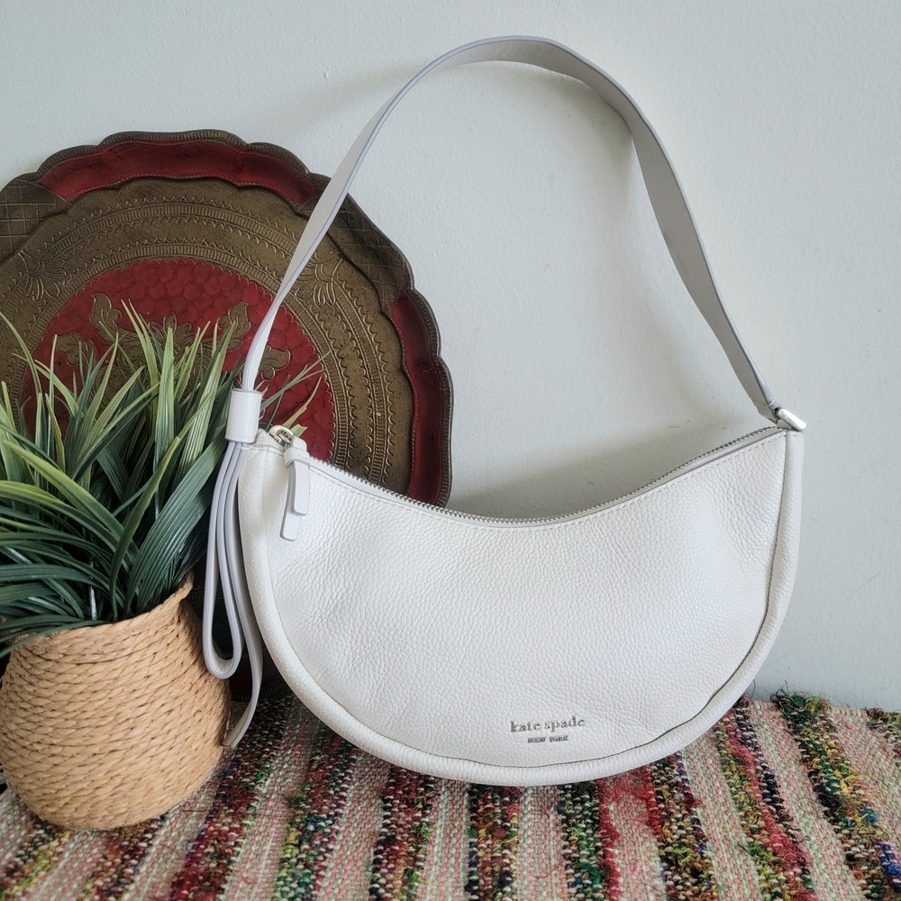 Rare Kate Spade Baguette Shoulder Bag Half Moon Shaped retro Style